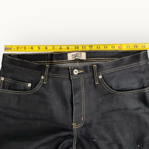 Naked & Famous Raw Elephant XS Weird Guy Unwashed 38x30.5 - Picture 8 of 16